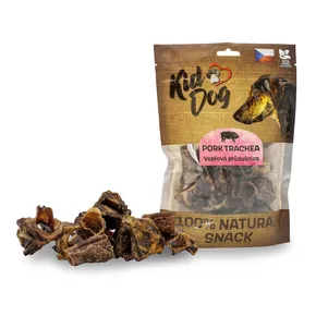 KIDDOG 100% Natural Snack, geschnittene Schweineluftröhre 4 - 5 cm / 200 g